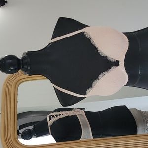 Victoria's Secret 34D Racerback Front Closure Pink Push up Bra